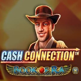 Cash Connection Book Of Ra slot logo by Novomatic at Spinjo Casino