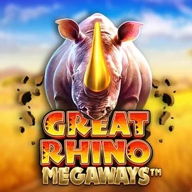 Great Rhino Megaways casino game by Pragmatic Play – featured logo at Spinjo Casino
