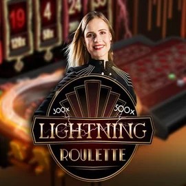 Lightning Roulette casino game by Evolution – featured logo at Spinjo Casino