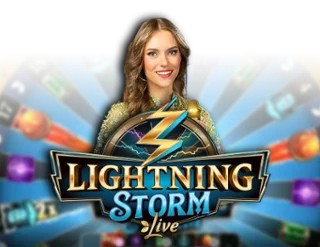 Live Casino logo of Lightning Storm from Evolution at Spinjo Casino