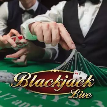 Live Blackjack slot icon by Evolution, available at Spinjo Casino