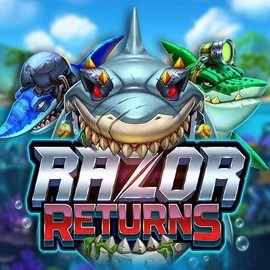 Razor Returns online game logo by Push Gaming on spinjoau.com