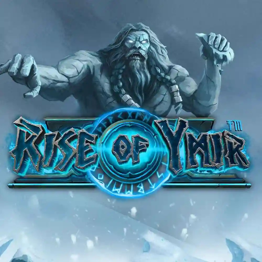 Rise of Ymir slot logo by Hacksaw Gaming at Spinjo Casino