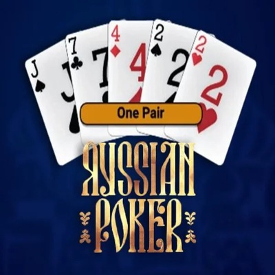 Russian Poker slot visual from OneTouch Games available on spinjoau.com