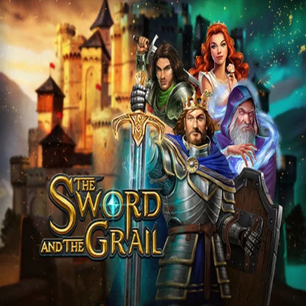 The Sword and the Grail logo by Play'n GO at Spinjo Casino